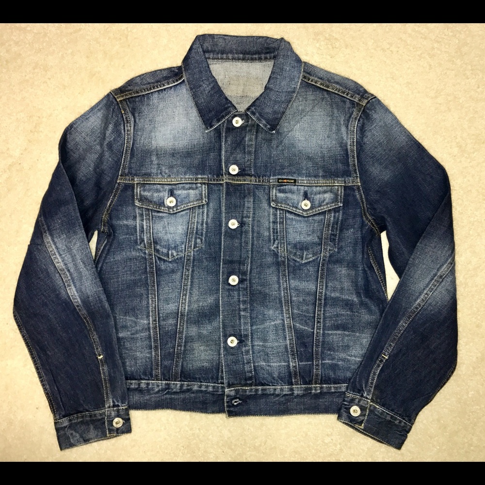 SOLD!Men's Energie trucker jacket•M